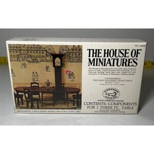 The House of Miniatures Kit 40006 Hepplewhite 3 pc Dining Room Table NEW SEALED